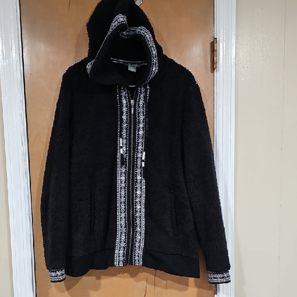 Natural Reflections Black Jacket with White Trim